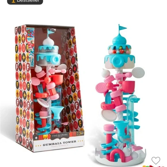 NIB FAO Schwarz Colorful Gumball Tower - Picture 3 of 3